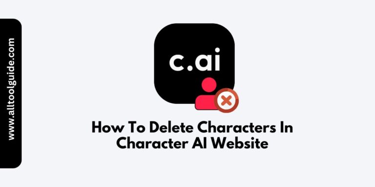 How To Delete Characters In Character AI Website